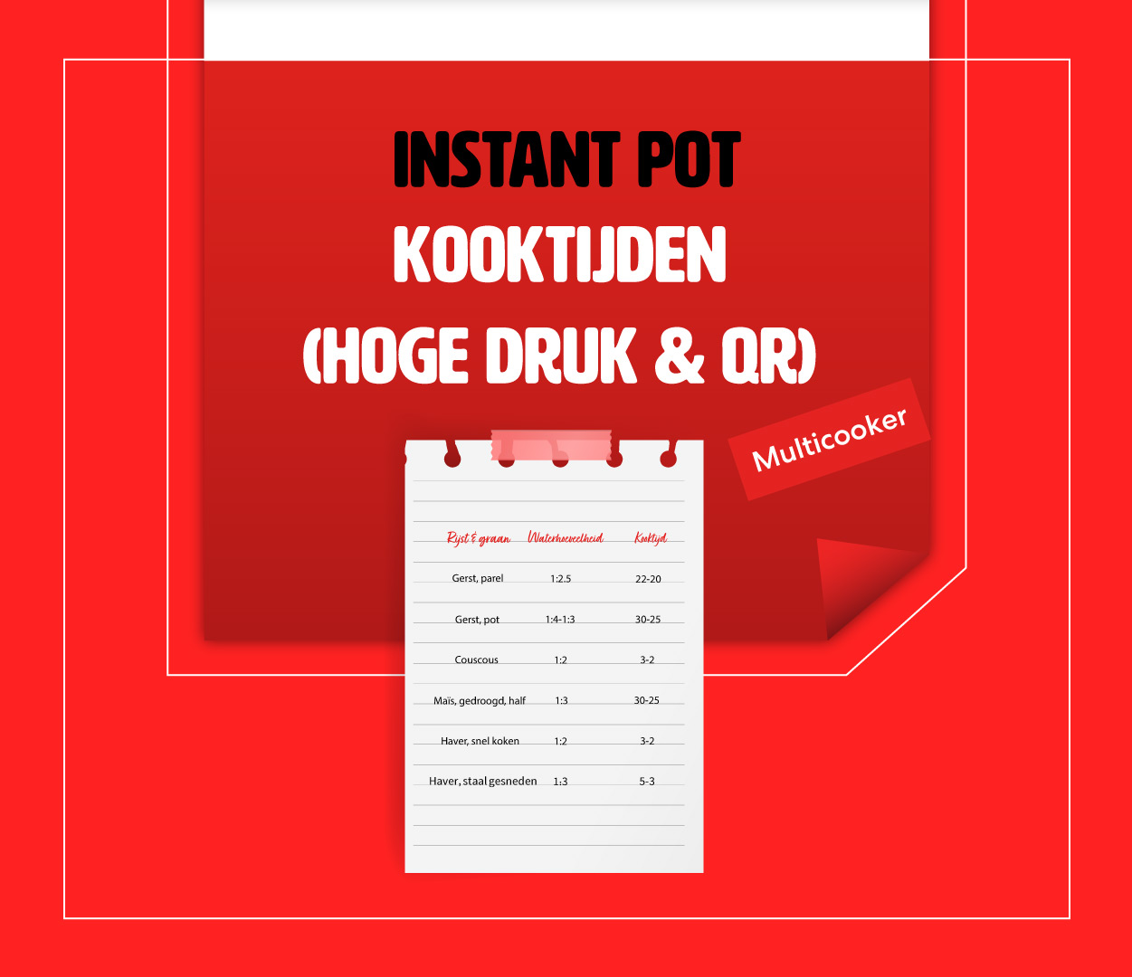 Instant Pot Kooktijden hoge Druk QR instant-pot-kooktijden-hoge-druk-qr