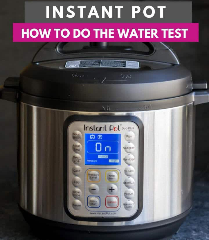 Instant pot duo cheap evo plus water test