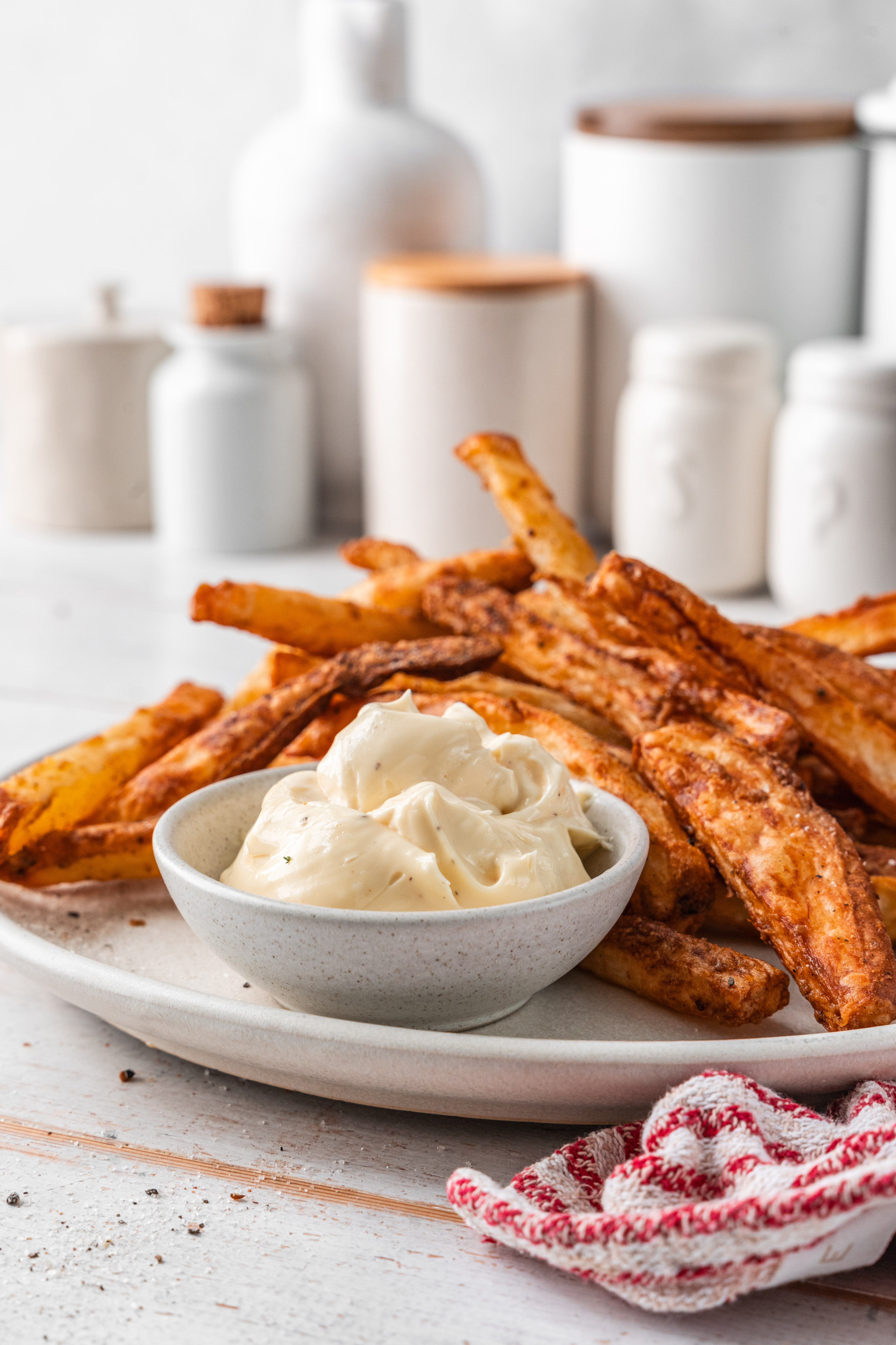Perfect fries with mayo