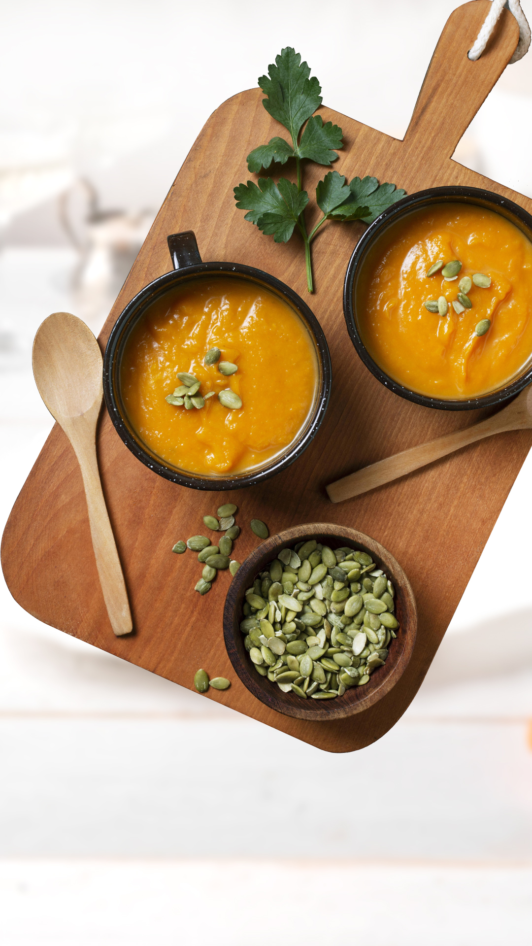 Orange top - carrot soup