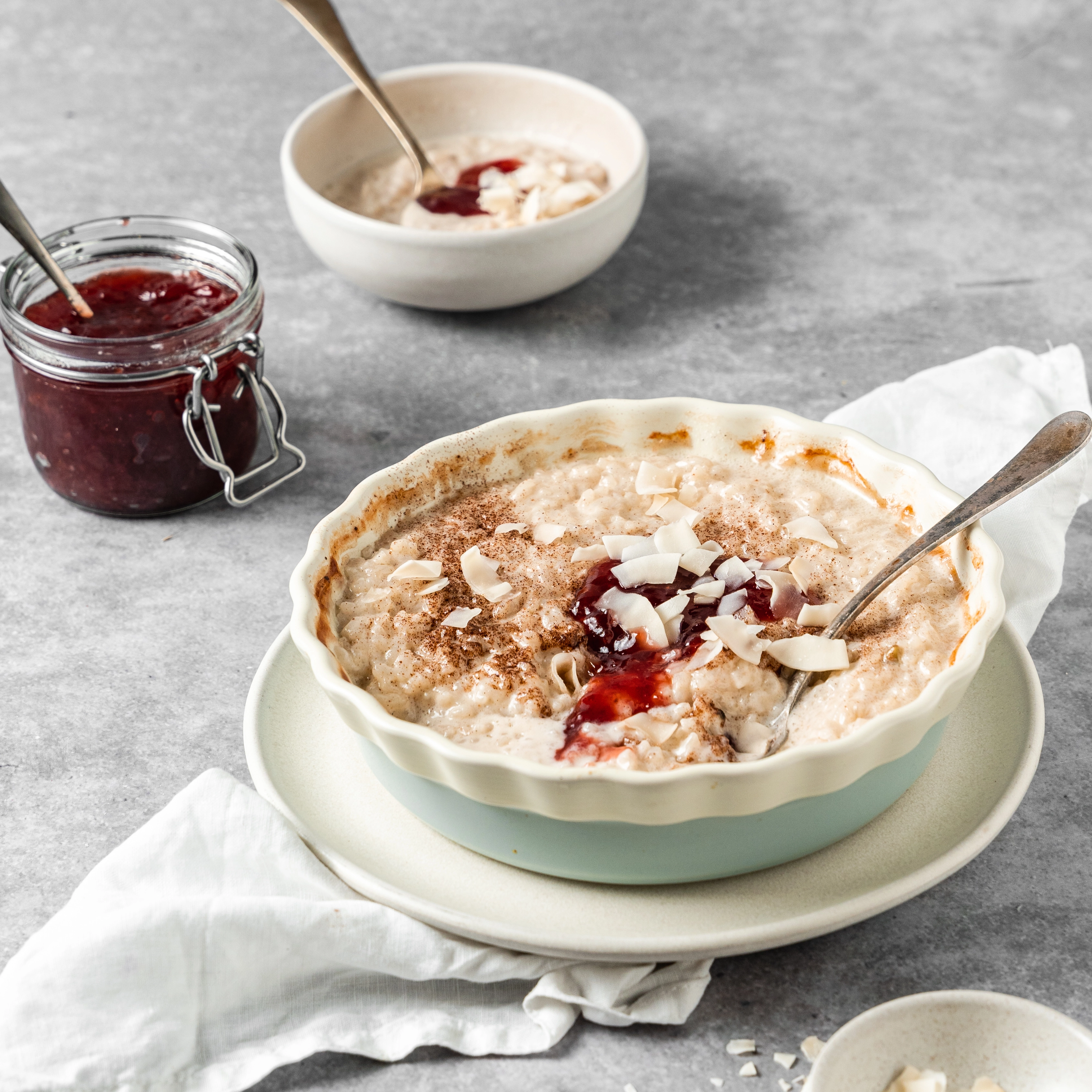 Recipes :: Basic recipes :: Vegan Saucy Baked Rice Pudding (Air Fryer Recipe)