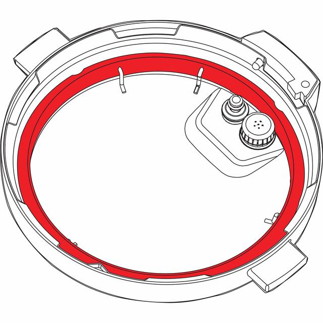 Instant Pot Sealing Ring 8L (2 Stück, rot, blau)