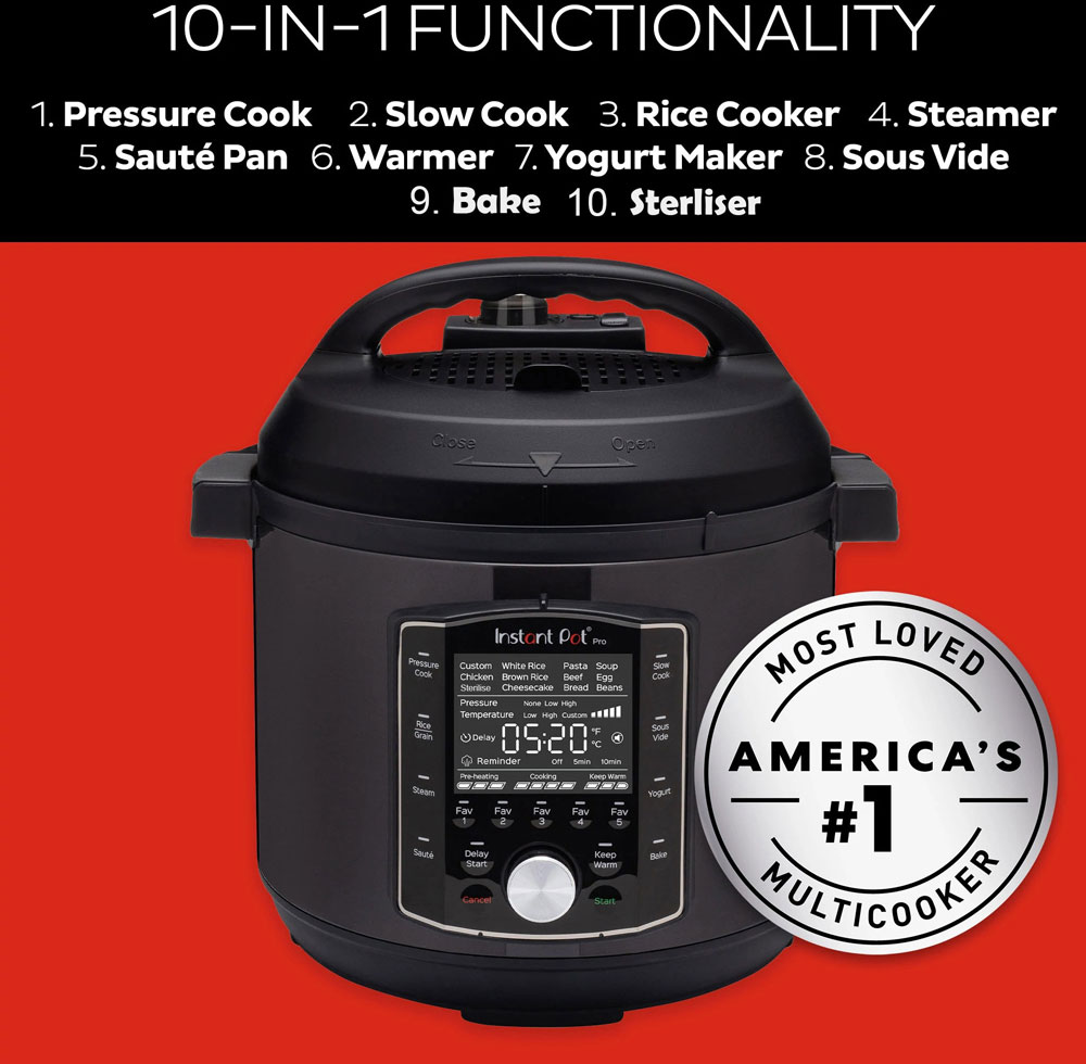 Instant Pot Pro 10-in-1 Multikocher 5.7L