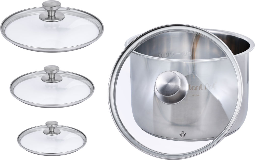 Ziva glazen deksel voor Instant Pot (3 liter / 3Qt)
