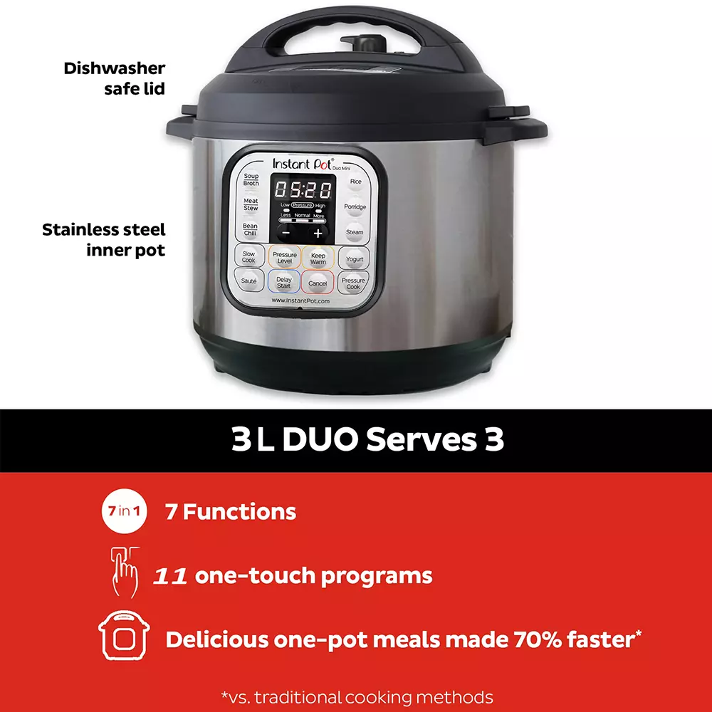 Instant Pot® Duo™ 6-quart Multi-Use Pressure Cooker, V5