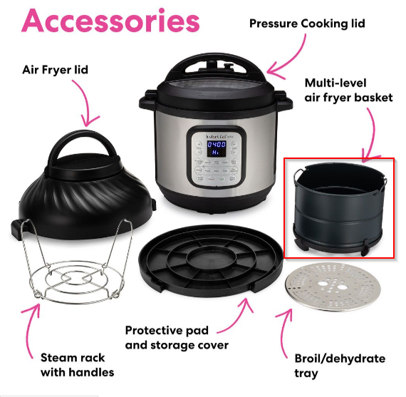 Instant Pot Duo Crisp 7.6L Airfryer Basket