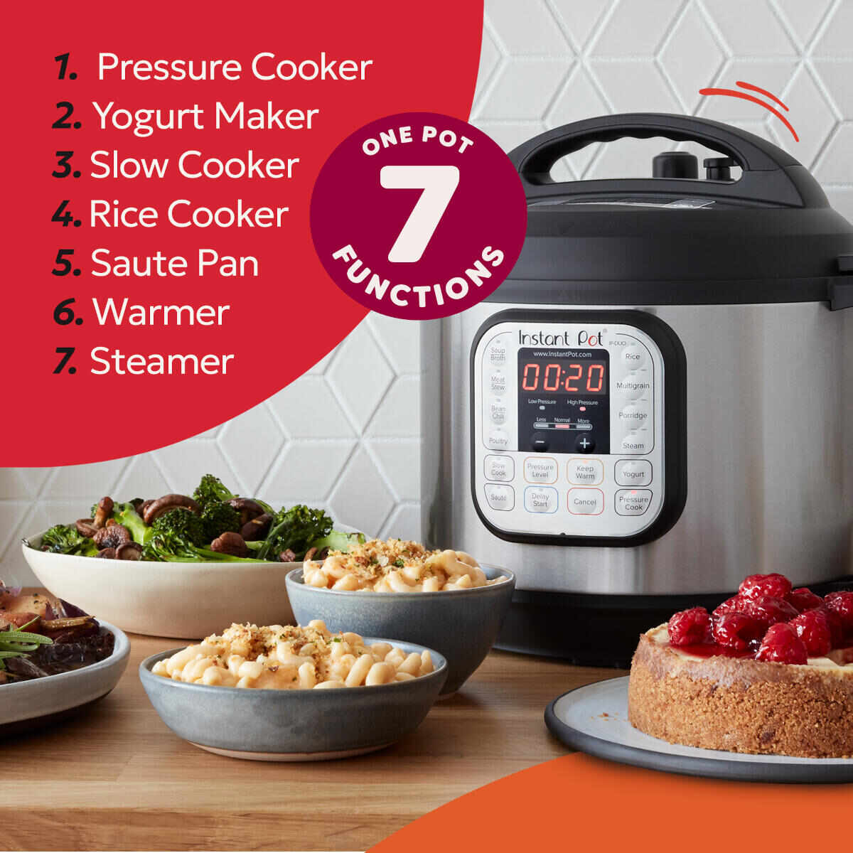Instant Pot Duo 5,7L multicooker kopen? Vóór 16:00 besteld, morgen