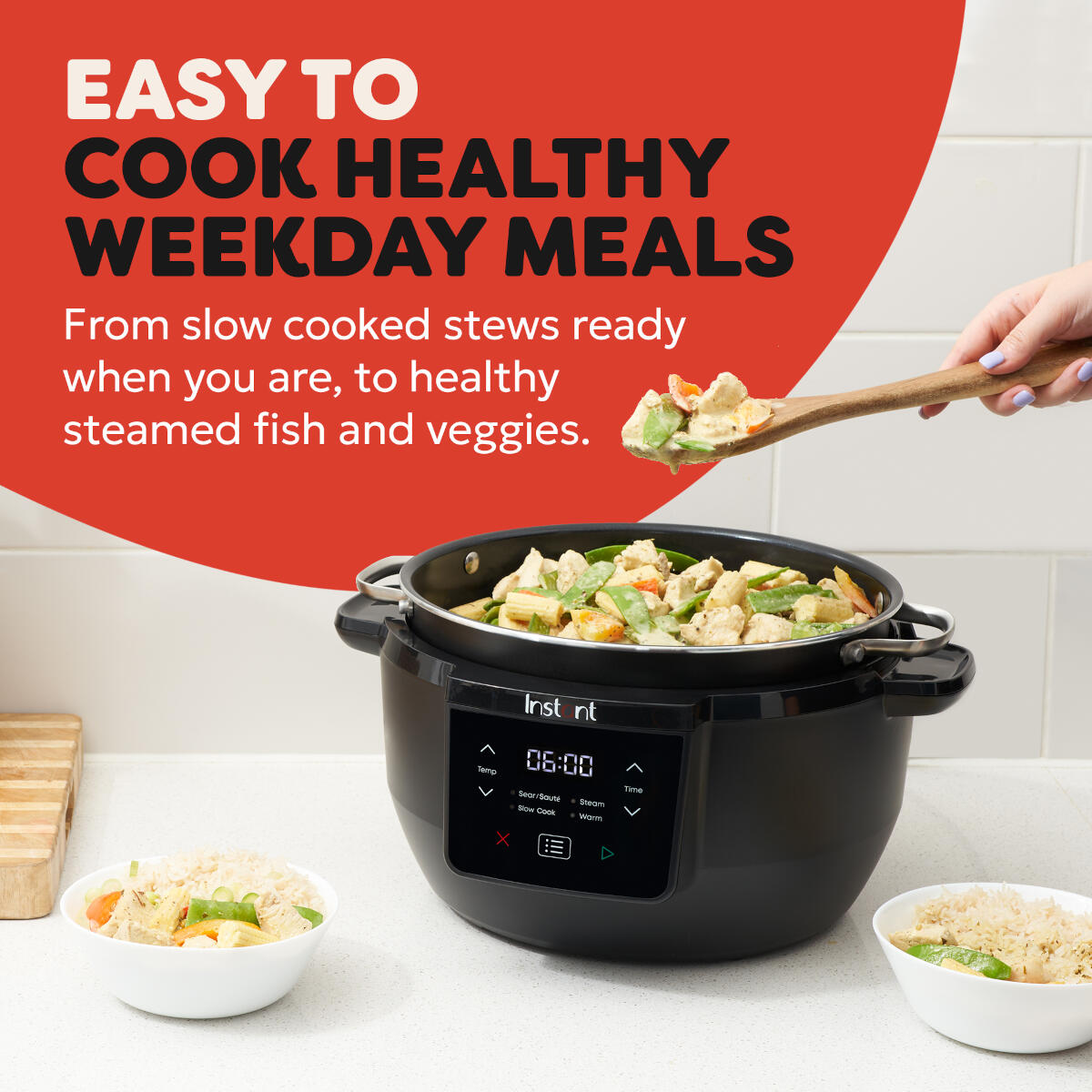 Instant Superior 4-in-1 Slowcooker (7,1 liter) [Mooi van binnen] kopen? Vóór 16:00 besteld, morgen in huis