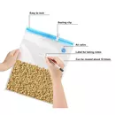 Ziva - Ziploc Vakuumbeutel - mit Ventil - 22x21cm (25 Stück)