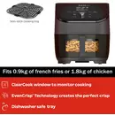 Instant Vortex Plus ClearCook zwart 5,7L airfryer [Tweedekans]