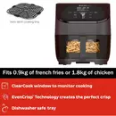 Instant Vortex Plus ClearCook 5,7L airfryer (zwart)