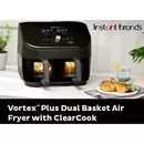 Instant Vortex Plus Dual ClearCook 7,6L airfryer (zwart)