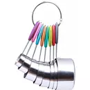 Ensemble de cuillères à mesurer de luxe en acier inoxydable Ziva (18 pièces)