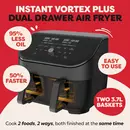 Instant Vortex Plus Dual ClearCook 7.6 liter airfryer (black)