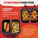 Instant Vortex Plus Dual ClearCook 7.6 liter airfryer (black)