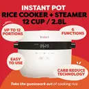 Instant Pot Rice Cooker, Slow cooker & Steamer 2.8L