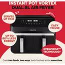 Instant Airfryer met dubbele mand 8L