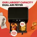Instant Airfryer met dubbele mand 8L
