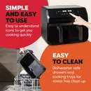 Instant Airfryer met dubbele mand 8L