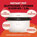 Instant Pot Rijstkoker, Slowcooker & Stomer 2,8L