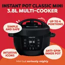Instant Pot Classic Mini 3.8L Black Multicooker [Second Chance]