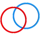 Instant Pot Sealing Ring Seal for 7.6 Liter Instant Pot (2 Pack, Red, Blue)