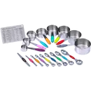 Ziva - Delux Measuring set - Stainless steel (18pc)