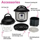 Instant Pot Duo Crisp 7,6 l Multikocher mit Heißluftfritteuse