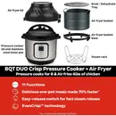 Instant Pot Duo Crisp 7,6 l Multikocher mit Heißluftfritteuse