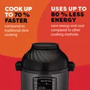 Instant Pot Pro Crisp 7,6 l Multikocher mit Airfryer