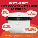 Instant Pot Rice Cooker, Slow Cooker & Steamer 4.7L [Second Chance]