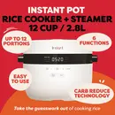 Instant Pot Rice Cooker, Slow cooker & Steamer 2.8L