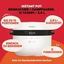 Instant Pot Reiskocher, Schongarer & Dampfgarer 2,8 l [Zweite Chance]