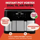 Instant Pot Vortex Dual 11L PFAS-vrije Airfryer [Tweedekans]