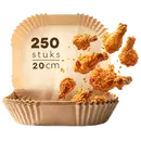 Ziva Airfryer Paper Inserts Square 20cm (250 pieces)