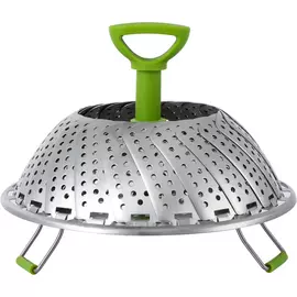 Ziva - Foldable steam rack - Stainless Steel - 9inch (Φ23,5cm)