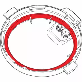 Instant Pot afdichtring seal voor 7,6 liter Instant Pot (2 stuks, rood, blauw)