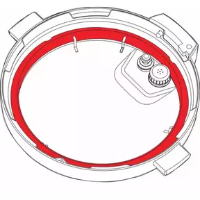 Instant Pot Sealing Ring Seal for 3.8 & 5.7 Liter Instant Pot (2 Pieces, Red, Blue)