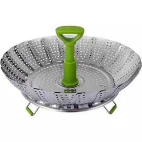 Ziva - Foldable steam rack - Stainless Steel - 11inch (Φ28cm)