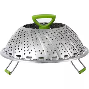 Ziva - Foldable steam rack - Stainless Steel - 11inch (Φ28cm)