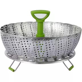 Ziva - Foldable steam rack - Stainless Steel - 11inch (Φ28cm)