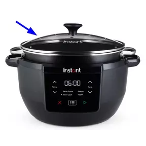 Glazen deksel voor Instant Pot Superior Slow Cooker & Multicooker XL 7,1L