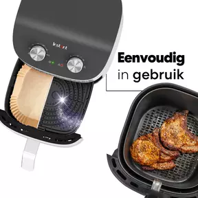 Ziva Airfryer Bakpapier Papieren Inlegvellen Wegwerp Bakjes Vierkant 20cm (250 stuks)
