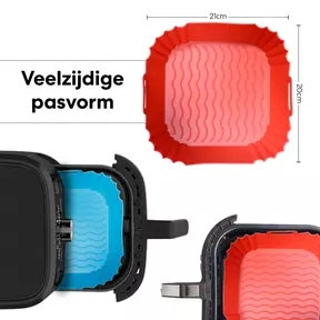 Ziva Airfryer Siliconen Inlegvellen Liners 20x21cm (2 stuks)