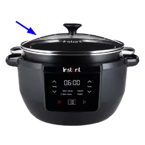 Glazen deksel voor Instant Pot Superior Slow Cooker & Multicooker XL 7,1L