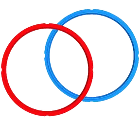 Instant Pot Sealing Ring Seal for 3 Liter Instant Pot (2 Pack, Red, Blue)