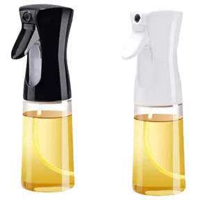 Ziva Oil Spray Bottle Glass 220ml - Pack of 2 - White + Black