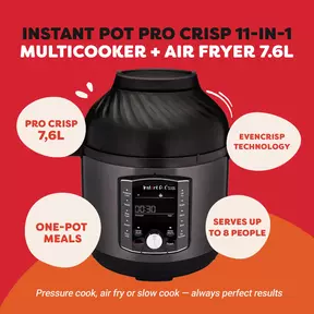 Instant Pot Pro Crisp 7.6L liter multicooker with airfryer