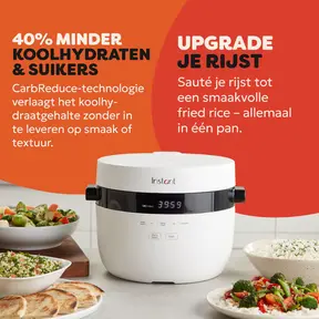 Instant Pot Rijstkoker, Slowcooker & Stomer 2,8L