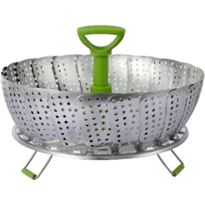 Ziva - Foldable steam rack - Stainless Steel - 11inch (Φ28cm)